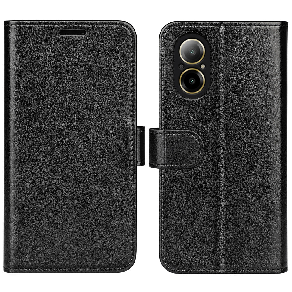 For Realme C67 4G Case TPU+PU Leather Phone Protective Flip Cover Crazy Horse Texture For Realme C67 4G Case TPU+PU Leather Phone Protective Flip Cover Crazy Horse Texture